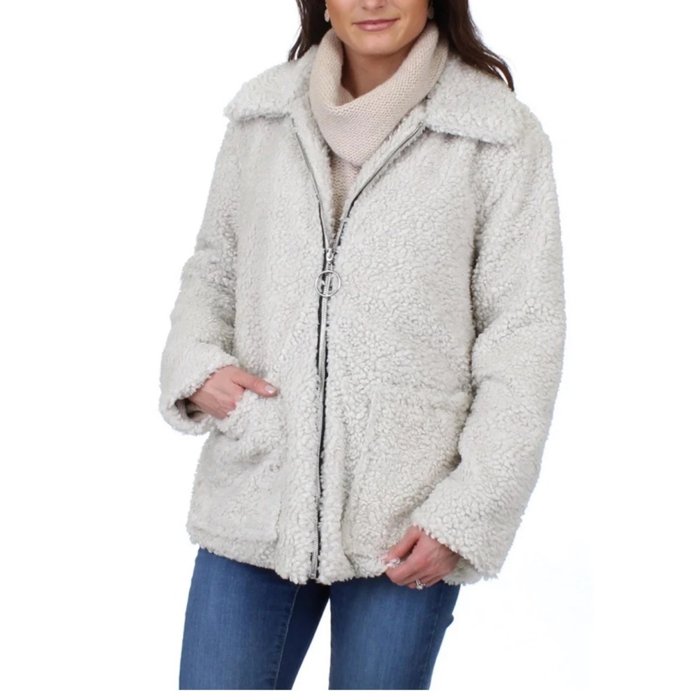 Steve Madden Sherpa collared jacket